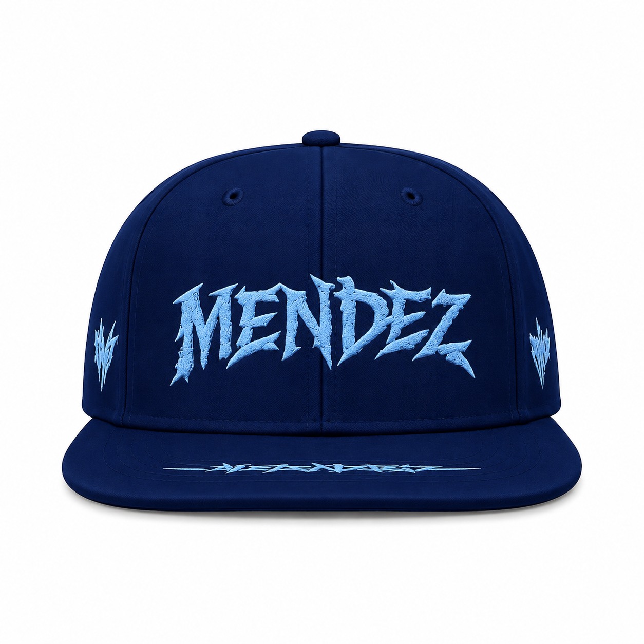 MENDEZ™ Signature Snapback – Navy / Ice Blue