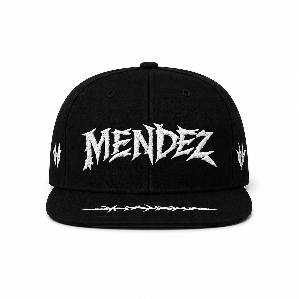 MENDEZ™ Signature Snapback – Black / White