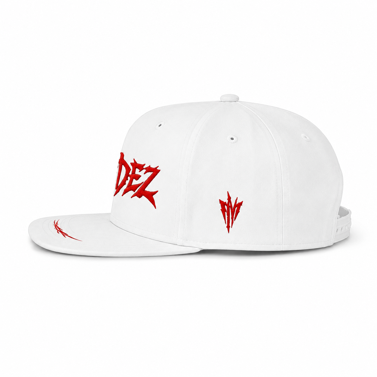 MENDEZ™ Signature Snapback – White / Red