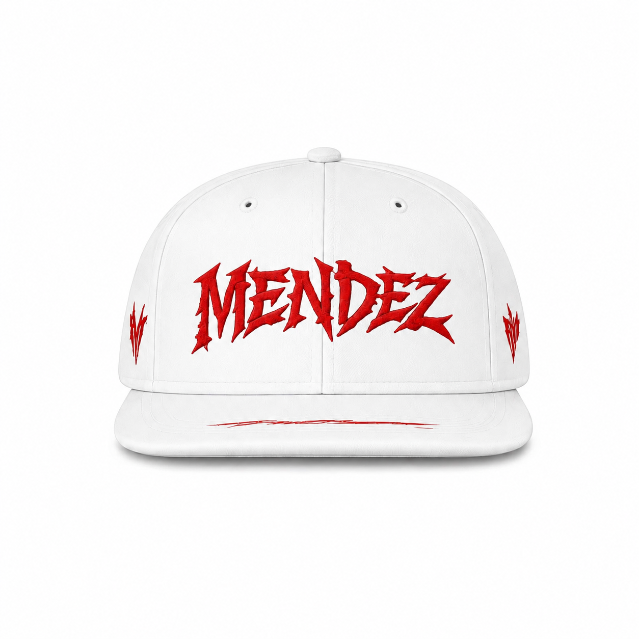 MENDEZ™ Signature Snapback – White / Red