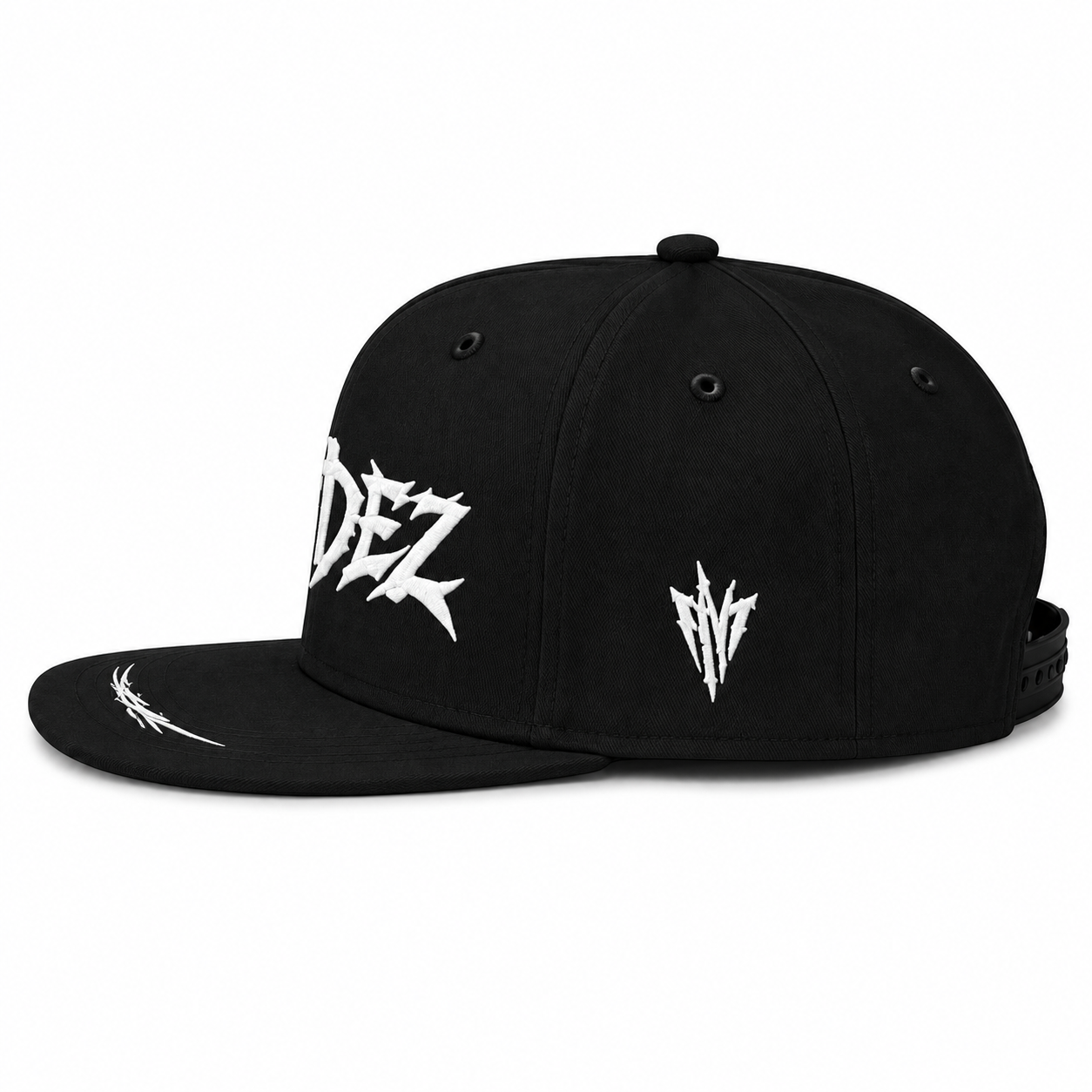MENDEZ™ Signature Snapback – Black / White